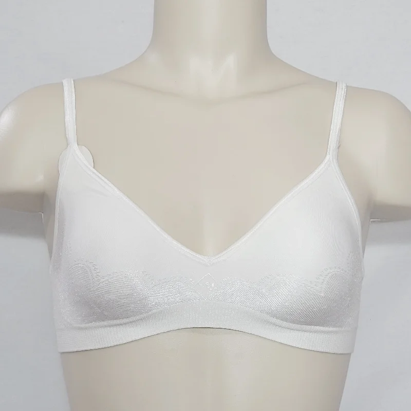 Hanes HC89 Comfort Flex Fit Comfort Support WireFree Bra XS X-SMALL White NWT