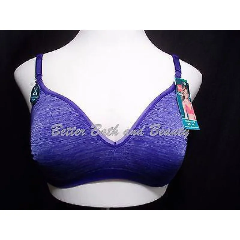 Hanes HCC2 ComfortFlex Seamless Wirefree Bra SMALL Blue NWT