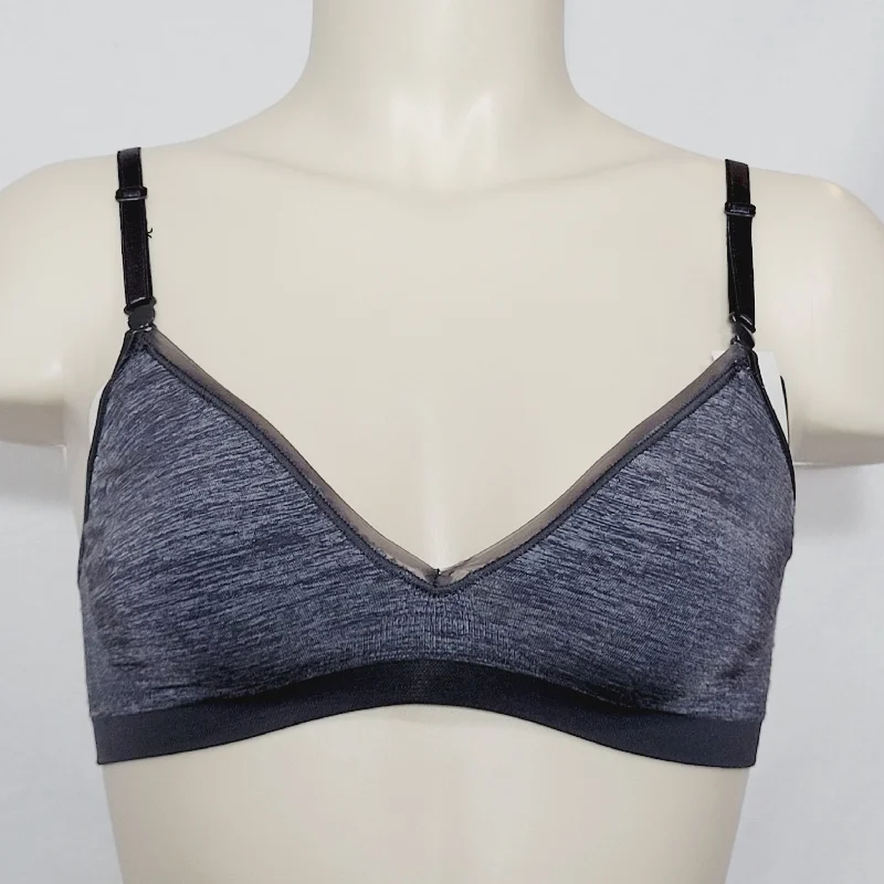 Hanes HCC2 ComfortFlex Seamless Wirefree Bra SMALL Gray NWT