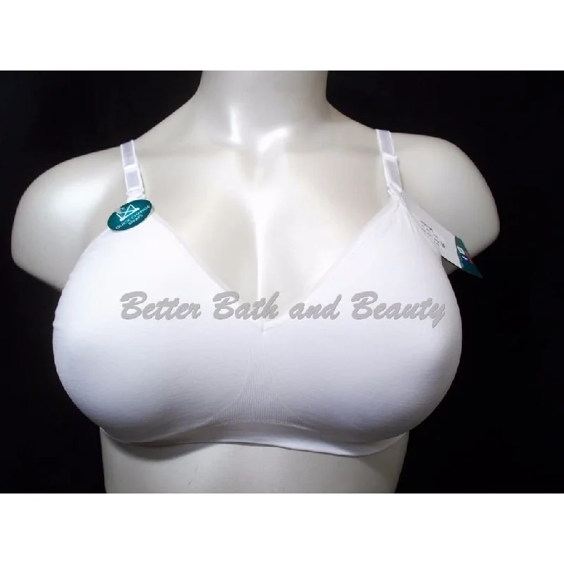 Hanes HCC2 ComfortFlex Seamless Wirefree Bra SMALL White NWT