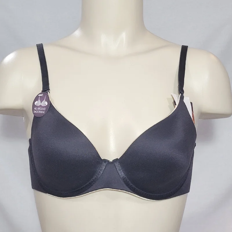 Hanes HCC5 BT97 Barely There 5737 Simply The One Underwire Bra 34B Black NWT