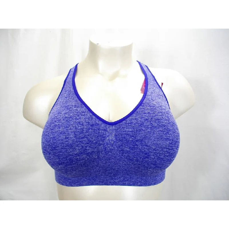 Hanes HCH6 ComfortFlex Fit Get Cozy Racerback Wire Free Bra LARGE Clematis Blue