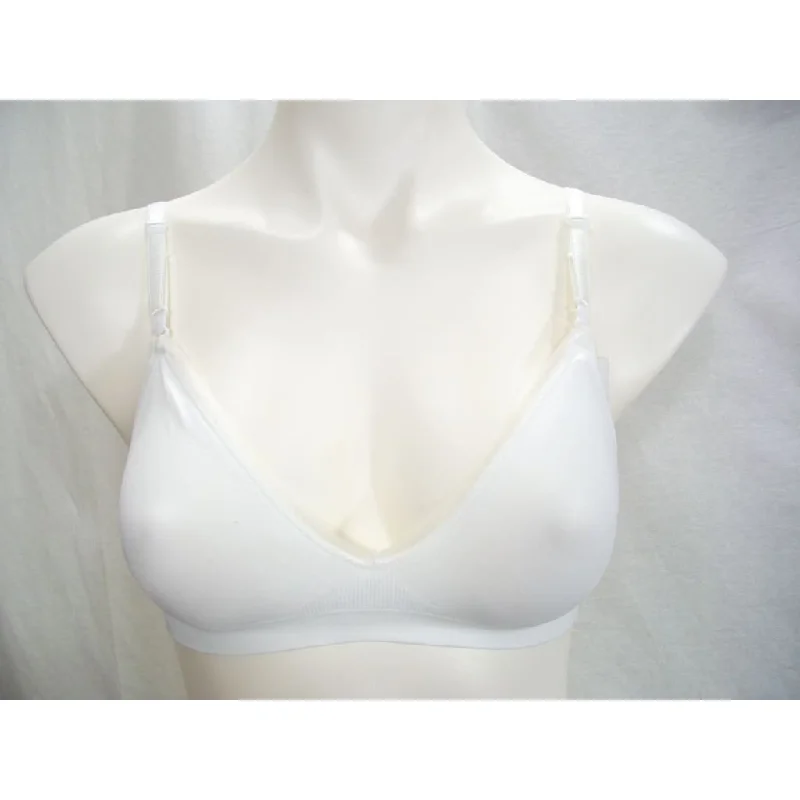 Hanes HU11 Ultimate Comfy Support ComfortFlex Fit Wire Free Bra SMALL White NWT