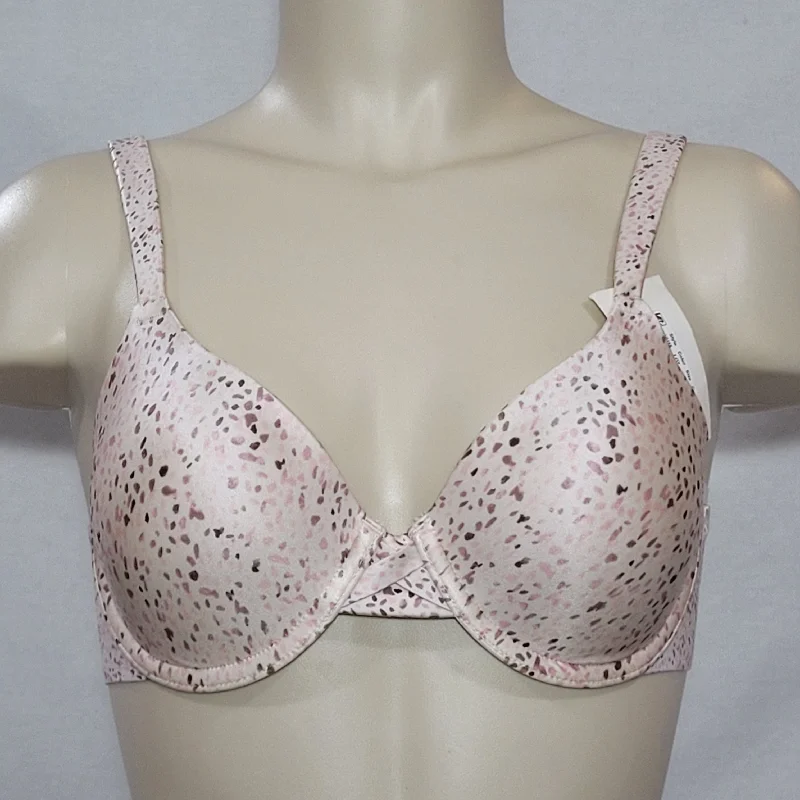 Hanes HU15 HC11 Criss Cross Lift Underwire Bra 34C Animal Print NEW WITH TAGS