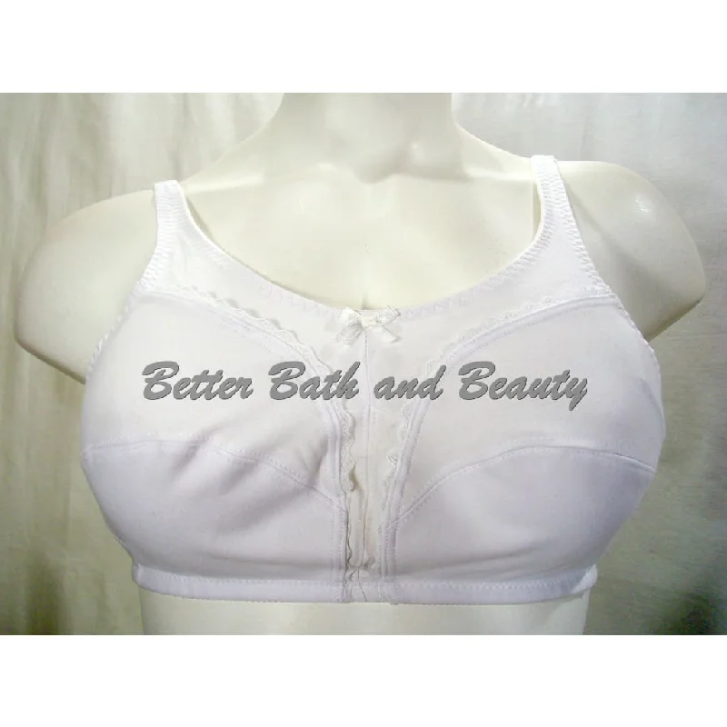 Instant Shaping 100% Cotton Wire Free Bra 38B White NWT