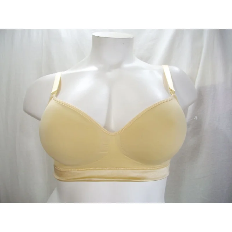 Leading Lady Deluxe Seamless Wire Free Padded Nursing Bra LARGE Nude NWT