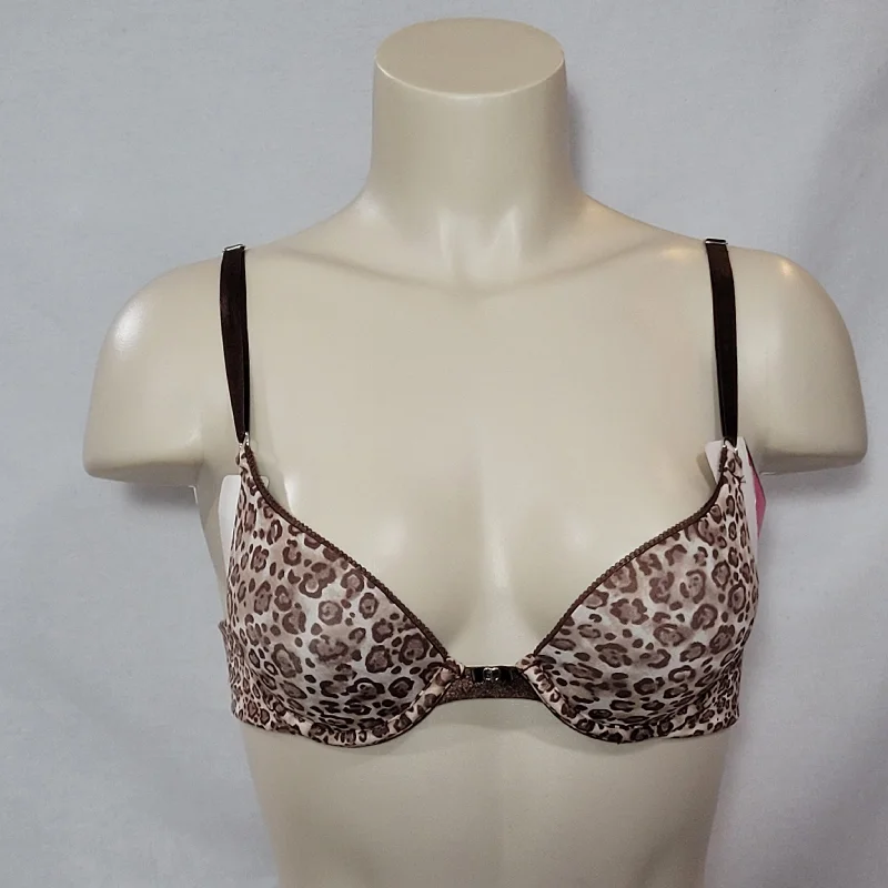 Lily of France 2131101 Soiree Extreme Ego Boost Tailored UW Bra 36A Leopard NWT