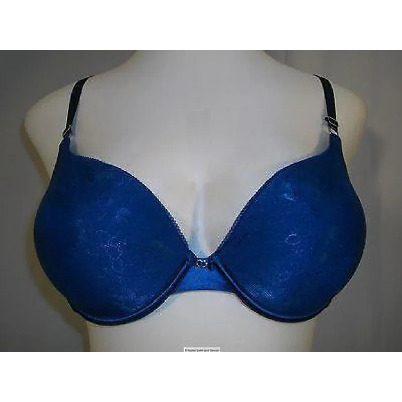 Lily of France 2131101 Soiree Extreme Ego Boost Tailored UW Bra 36B Blue NWT