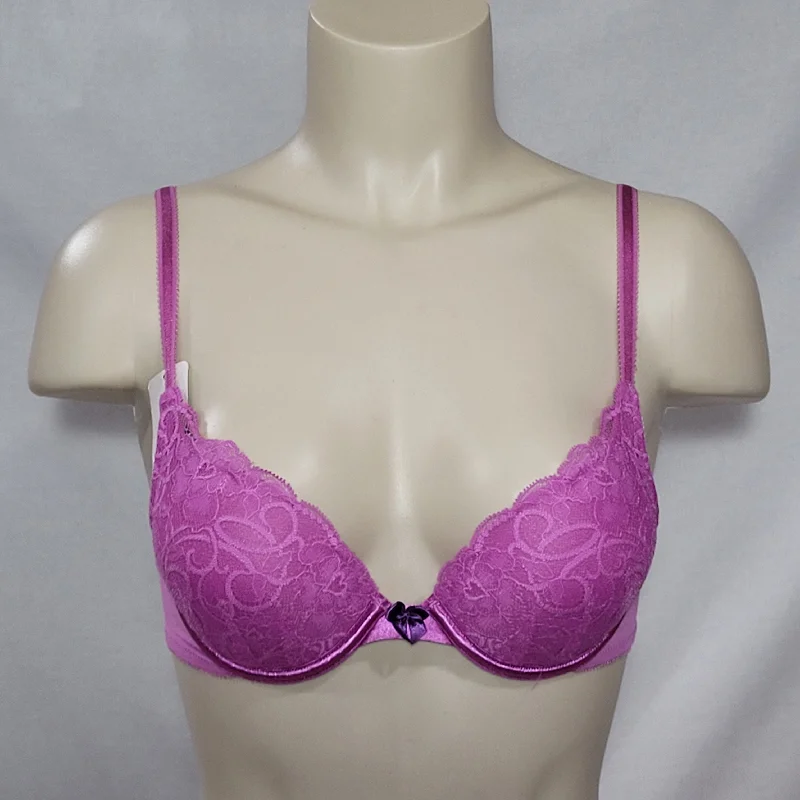 Lily of France 2131701 Soiree Extreme Ego Boost Lace UW Bra 32A Sparkling Blush