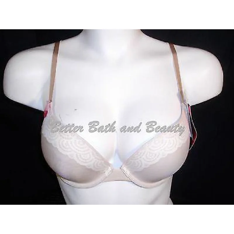Lily of France 2175300 Smooth & Sleek Push Up Underwire Bra 34B Nude NWT