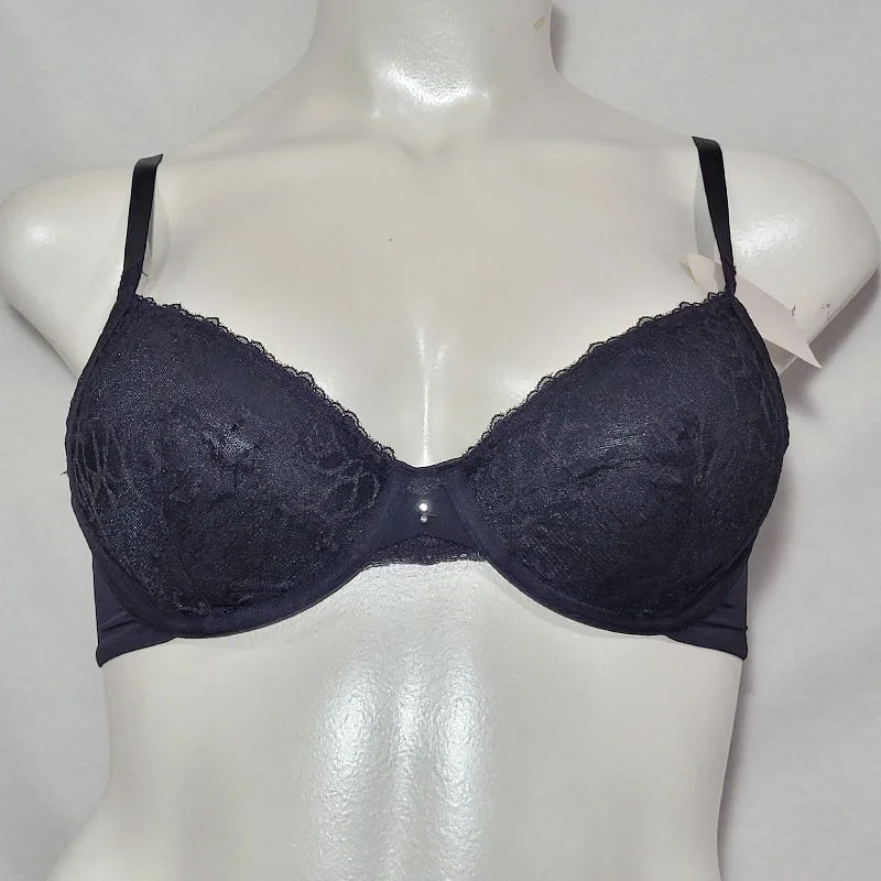 Lily Of France 2177140 Extreme Sensational Cut & Sew UW Bra 34B Black NWT