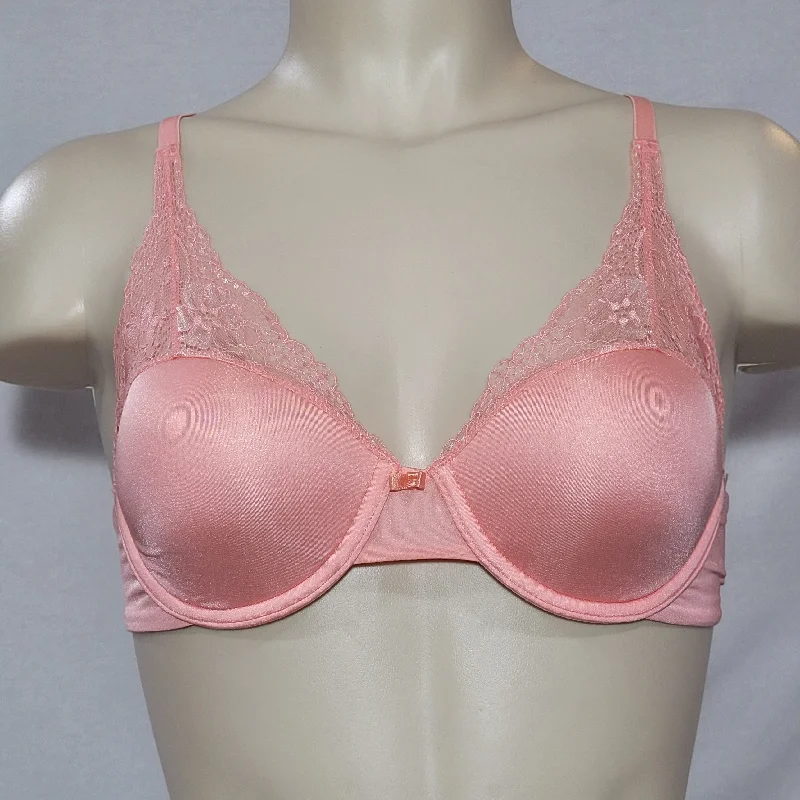 Lily Of France 2177175 Extreme Lacy Looks Lightly Lined UW Bra 34B Georgia Peach