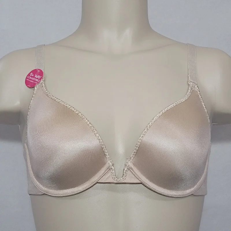 Lily Of France 2177200 Extreme U-Plunge Underwire Bra 36D Nude NWT