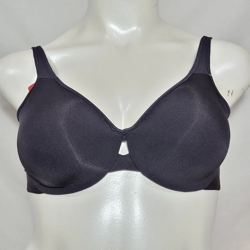 Lilyette 904 Plunge Into Comfort Keyhole Underwire Bra 34D Black
