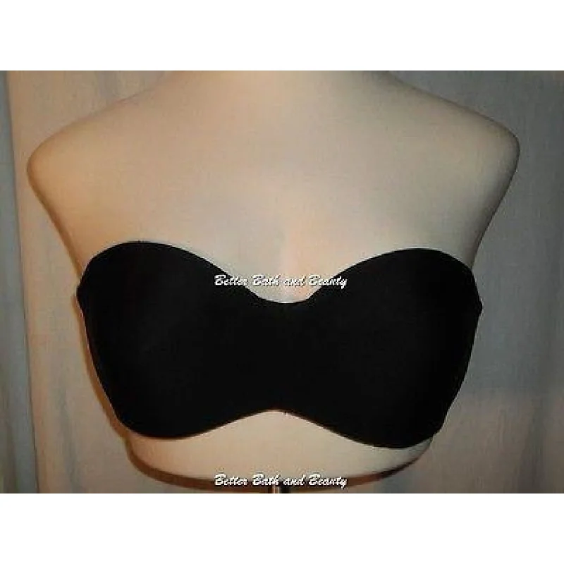 Lilyette 939 Tailored Strapless Underwire Bra 40C Black NWT With STRAPS
