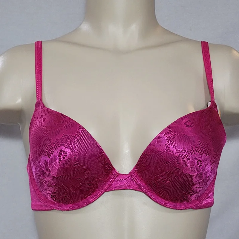 Maidenform 05103 5103 Self Expressions Custom Lift with Lace Underwire Bra 36C Fuschia Pink Maidenform 05103 5103 Self Expressions Custom Lift with Lace Underwire Bra 36C Fuschia Pink