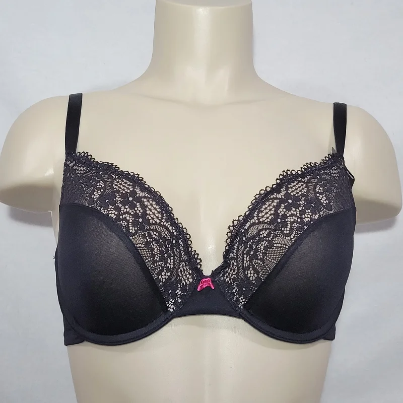 Maidenform 5679 Self Expressions Push-Up Underwire Bra 34B Black NWT