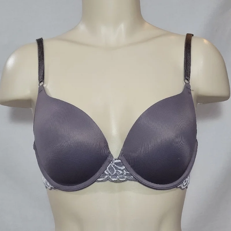 Maidenform 5809 Self Expressions Convertible Push-Up UW Bra 36B Stone Gray NWT