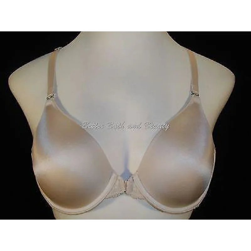 Maidenform 7112 Front Close Lace Trim Underwire Bra 34DD Nude
