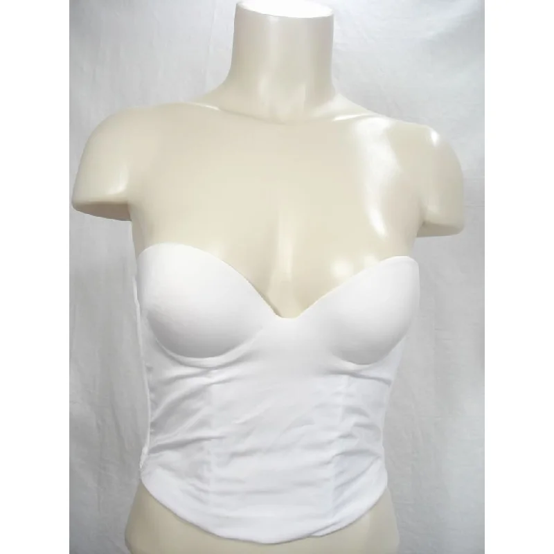 DISCONTINUED Maidenform 7115 The Dream Push Up Bustier Underwire Bra 34A White