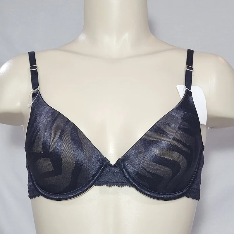 DISCONTINUED Maidenform 7122 One Fabulous Fit Jacquard Satin Underwire Bra 36D Black NWT DISCONTINUED Maidenform 7122 One Fabulous Fit Jacquard Satin Underwire Bra 36D Black NWT
