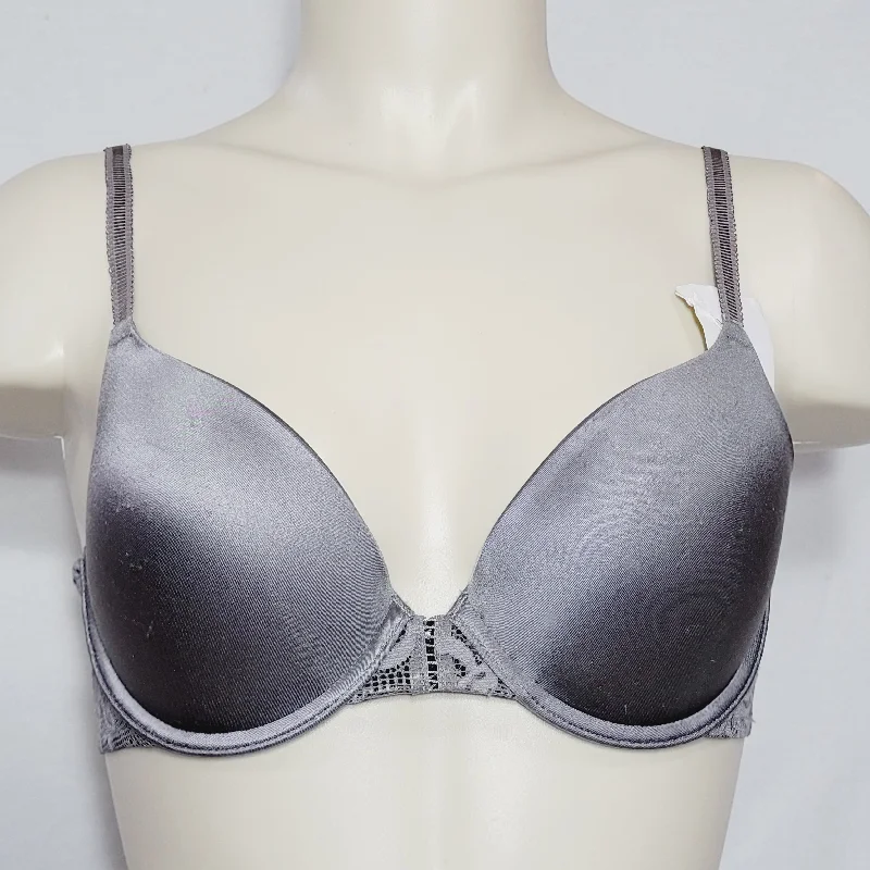 Maidenform 7175 90th Anniversary Push Up Underwire Bra 36B Gray NWT
