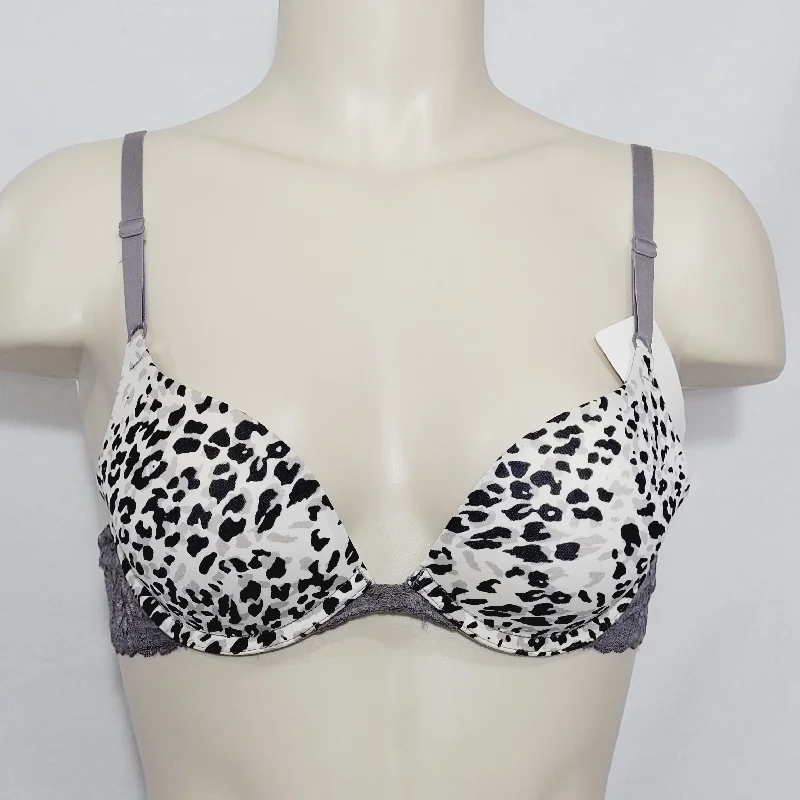 DISCONTINUED Maidenform 7180 One Fabulous Fit Embellished Push Up UW Bra 34A Animal Print NWT DISCONTINUED Maidenform 7180 One Fabulous Fit Embellished Push Up UW Bra 34A Animal Print NWT