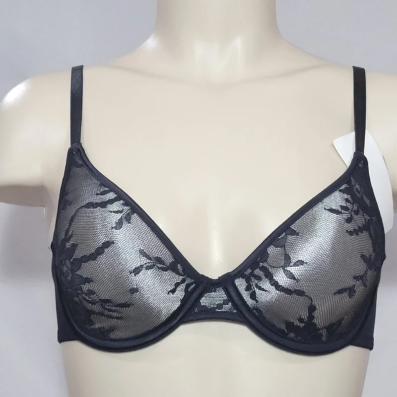 Maidenform 7312 Lace Embellished One Fabulous Fit UW Bra 34C Black NWT