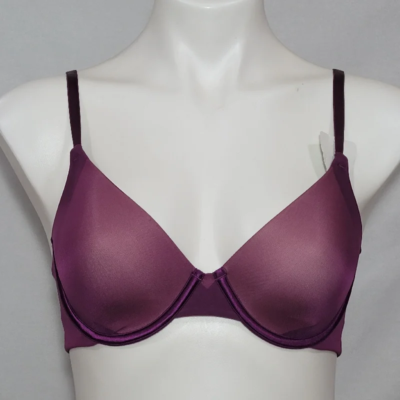 DISCONTINUED Maidenform 7321 Sensual Shapes Demi Underwire Bra 36B Burgundy NWT