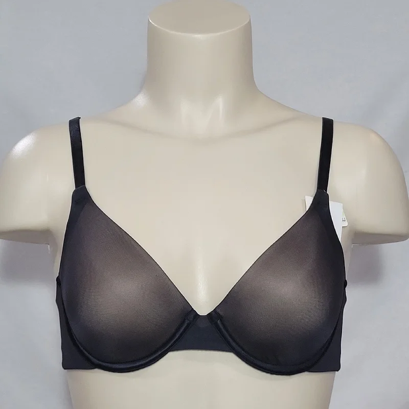 DISCONTINUED Maidenform 7321 Sensual Shapes Demi Underwire Bra 36C Black NWT