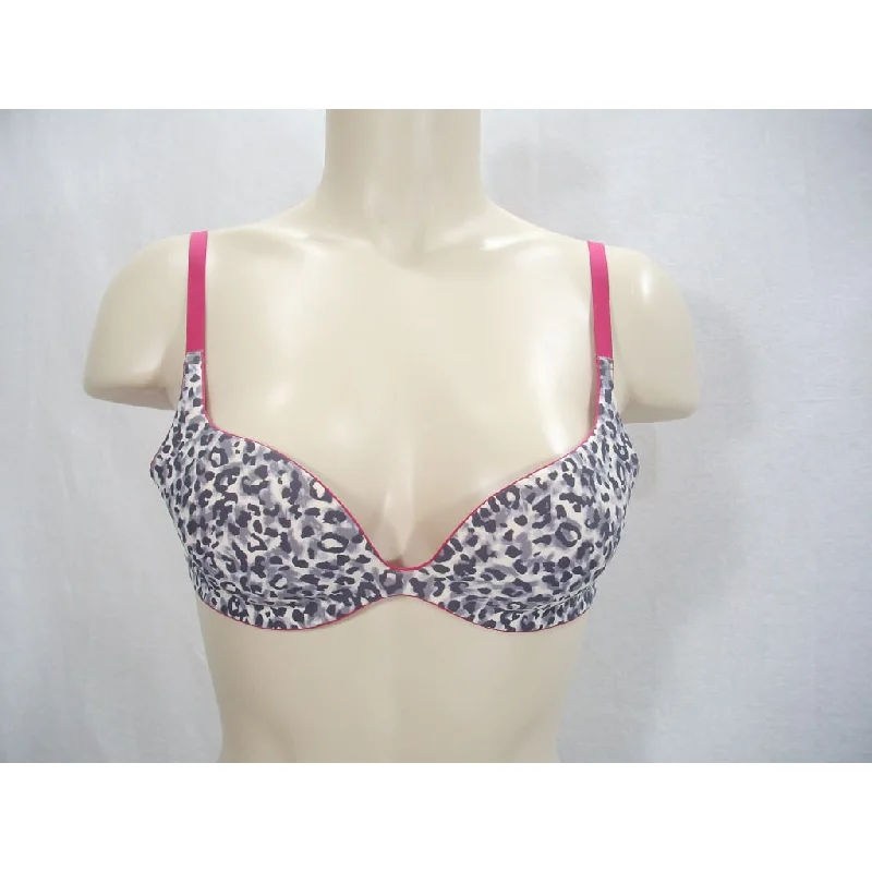 DISCONTINUED Maidenform 7459 Feeling Sexy Extreme Push Up Underwire Bra 34A Animal Print
