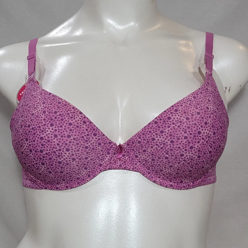 Maidenform 7959 One Fabulous Fit Demi Underwire Bra 36D Pink Dots NWT