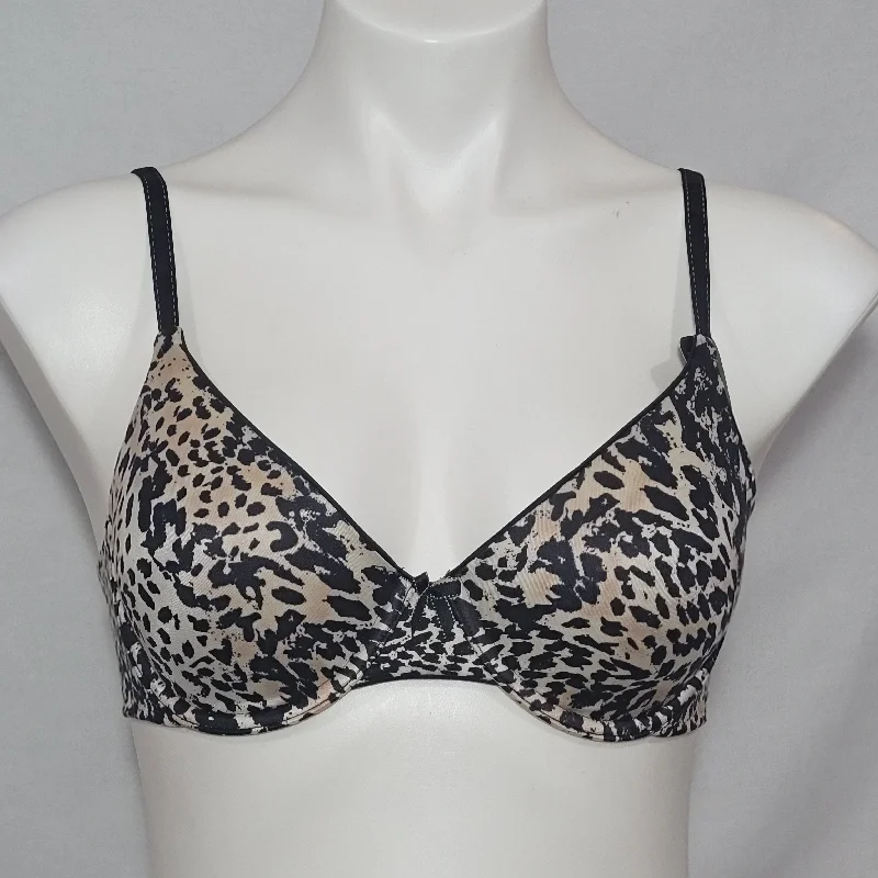 Maidenform 9402 09402 Comfort Devotion Demi Underwire Bra 34C Animal Print NWT