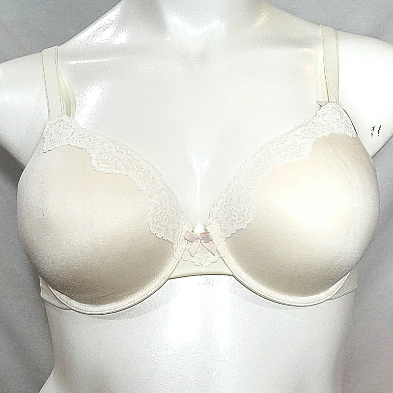 Maidenform 9404 Comfort Devotion Embellished Extra Coverage UW Bra 36DD White NWT