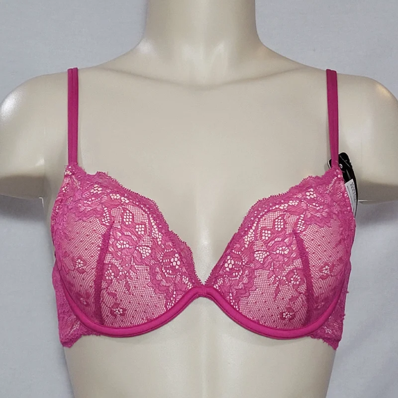 Maidenform 9407 Enthralled Embellished Lace Plunge Underwire Bra 34B Magenta DISCONTINUED Maidenform 9407 Enthralled Embellished Lace Plunge Underwire Bra 34B Magenta DISCONTINUED