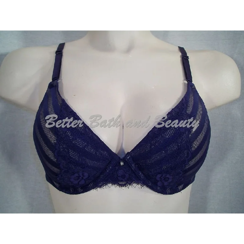 Maidenform 9415 One Fab Fit Embellished Butterfly Lace UW Bra 34C Navy Blue NWT DISCONTINUED Maidenform 9415 One Fab Fit Embellished Butterfly Lace UW Bra 34C Navy Blue NWT DISCONTINUED