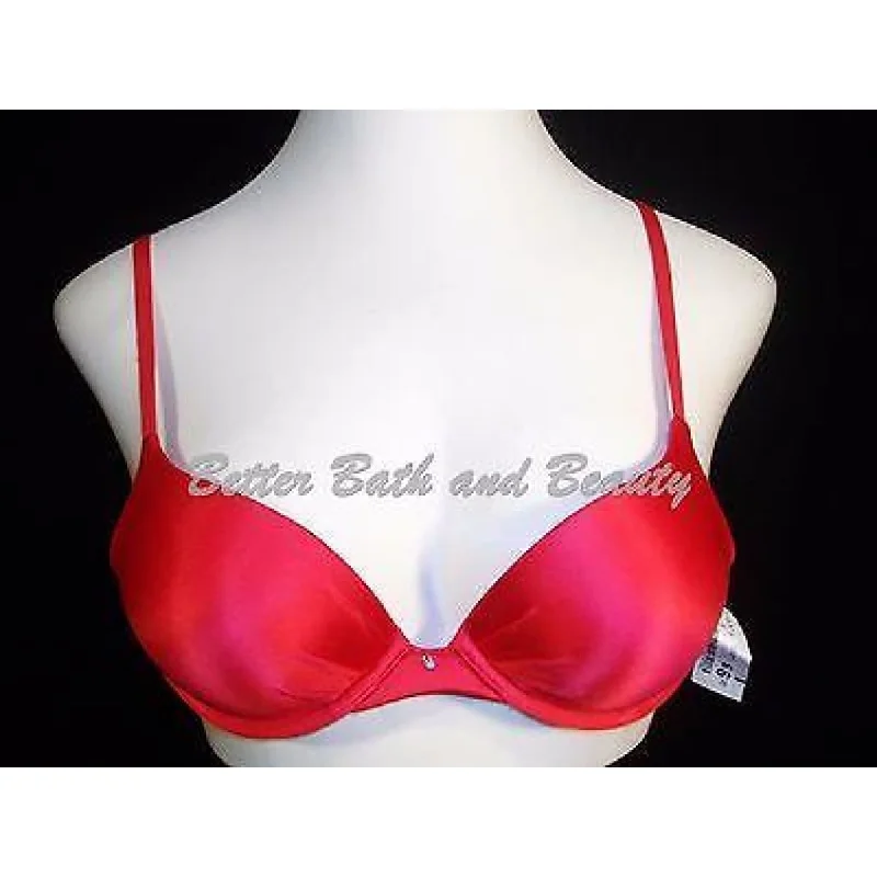 Maidenform 9442 Comfort Devotion Tailored Plunge Push Up UW Bra 32A Red NWT