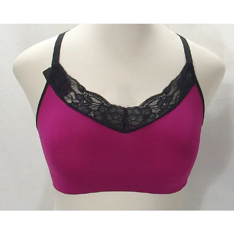 Maidenform DM7968 Fit To Flirt Seamless Lace T-Back Bra Bralette Size MEDIUM Burgundy Black NWT Maidenform DM7968 Fit To Flirt Seamless Lace T-Back Bra Bralette Size MEDIUM Burgundy Black NWT