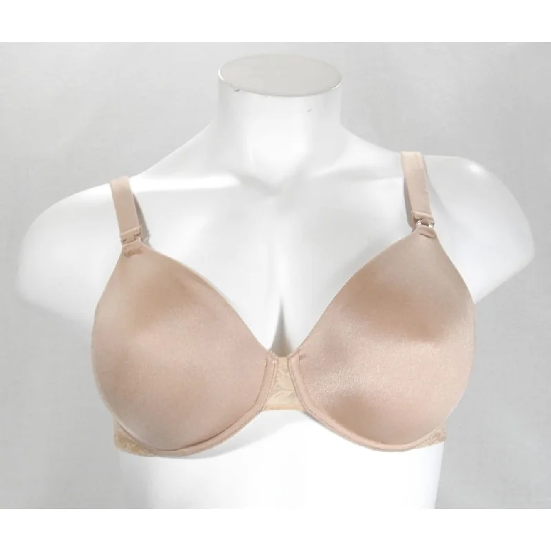Motherhood Lace Trimmed Maternity Nursing Underwire Bra 38D Nude