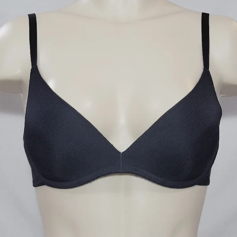 Natori 130039 Deep Plung Push Up Underwire Bra 32C Black