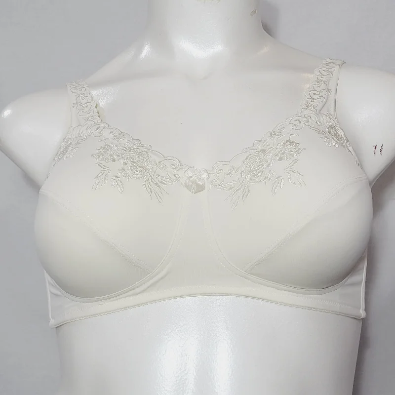 Naturalwear 4022 CR4022 Claire Cami Style Wire Free Mastectomy Bra 34E White