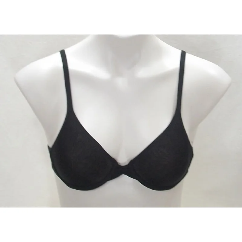 On Gossamer Semi Sheer Mesh Twisted Gore Underwire Bra 32A Black