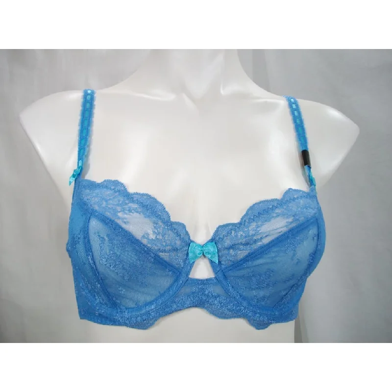 Paramour 115005 by Felina Captivate Unpadded 3 Part Cup Underwire Bra 34C Lake Blue NWT Paramour 115005 by Felina Captivate Unpadded 3 Part Cup Underwire Bra 34C Lake Blue NWT