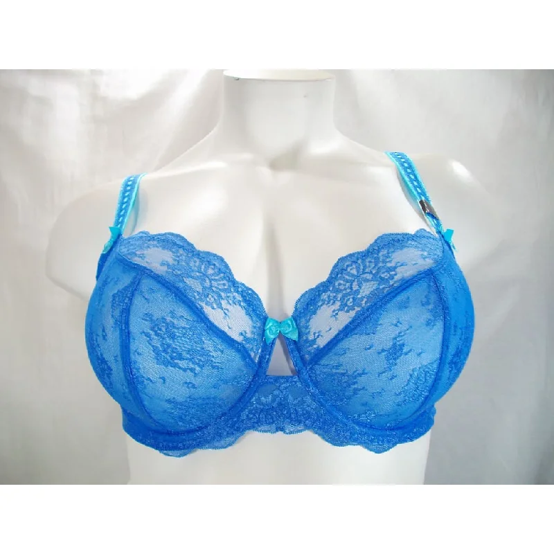 Paramour 115005 by Felina Captivate Unpadded 3 Part Cup Underwire Bra 40D Lake Blue NWT Paramour 115005 by Felina Captivate Unpadded 3 Part Cup Underwire Bra 40D Lake Blue NWT