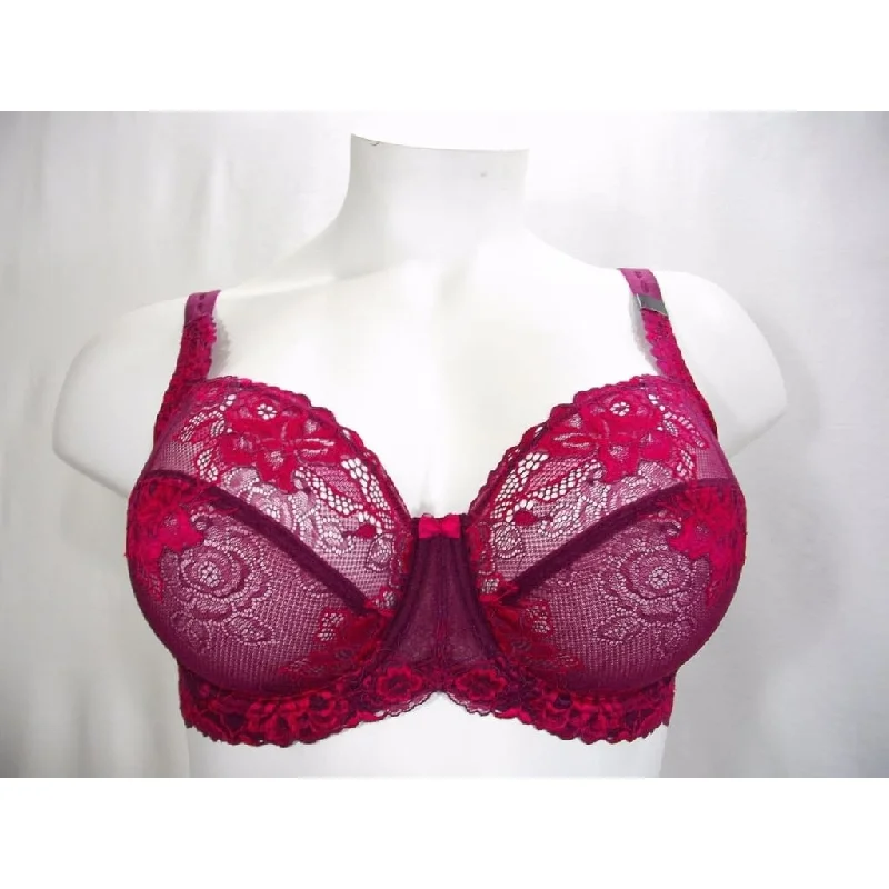 Paramour 115946 by Felina Madison Underwire Bra 32DD Grape Wine Vivacious NWT