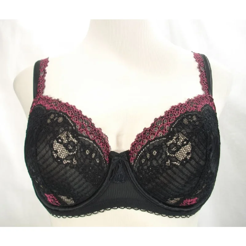 Paramour by Felina 115056 Amourette Unlined Lace Full Busted Underwire Bra 36D Black Paramour by Felina 115056 Amourette Unlined Lace Full Busted Underwire Bra 36D Black