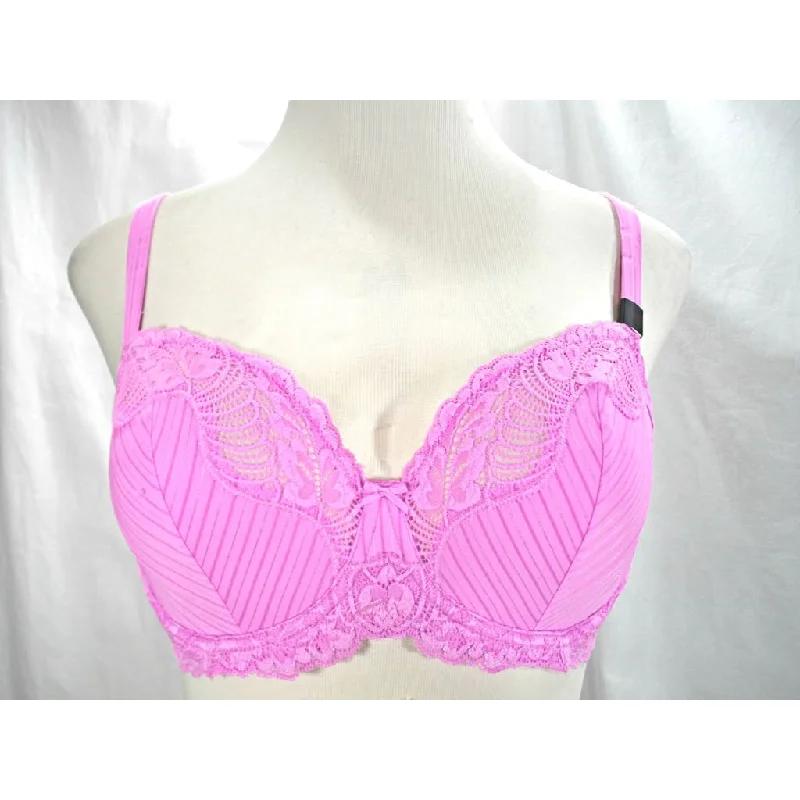 Paramour by Felina 115353 Stripe Delight Full Figure Underwire Bra 36D Berry Gelato Pink NWT Paramour by Felina 115353 Stripe Delight Full Figure Underwire Bra 36D Berry Gelato Pink NWT