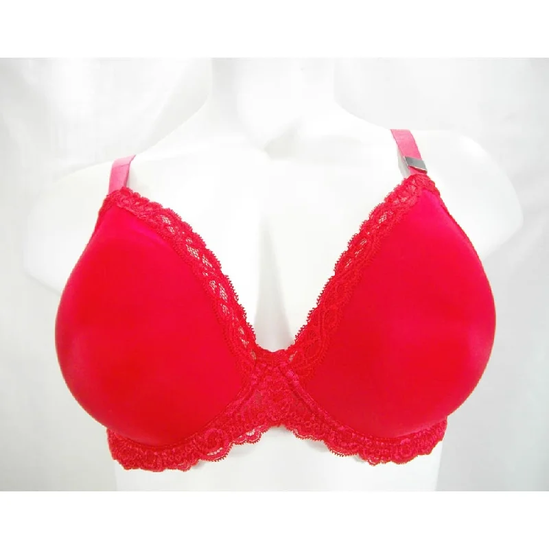 Paramour by Felina 135008 Vivien Plunge Contour Underwire Bra 32DDD Tango Red NWT