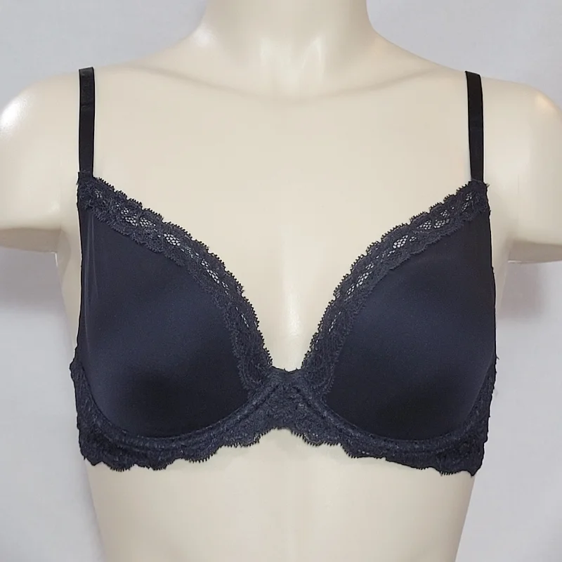 Paramour by Felina 135008 Vivien Plunge Contour Underwire Bra 34DD Black NWT